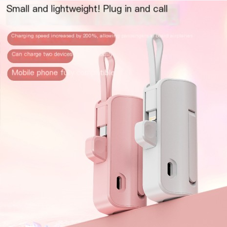 Mini 5000mAh Capsule Power Bank.