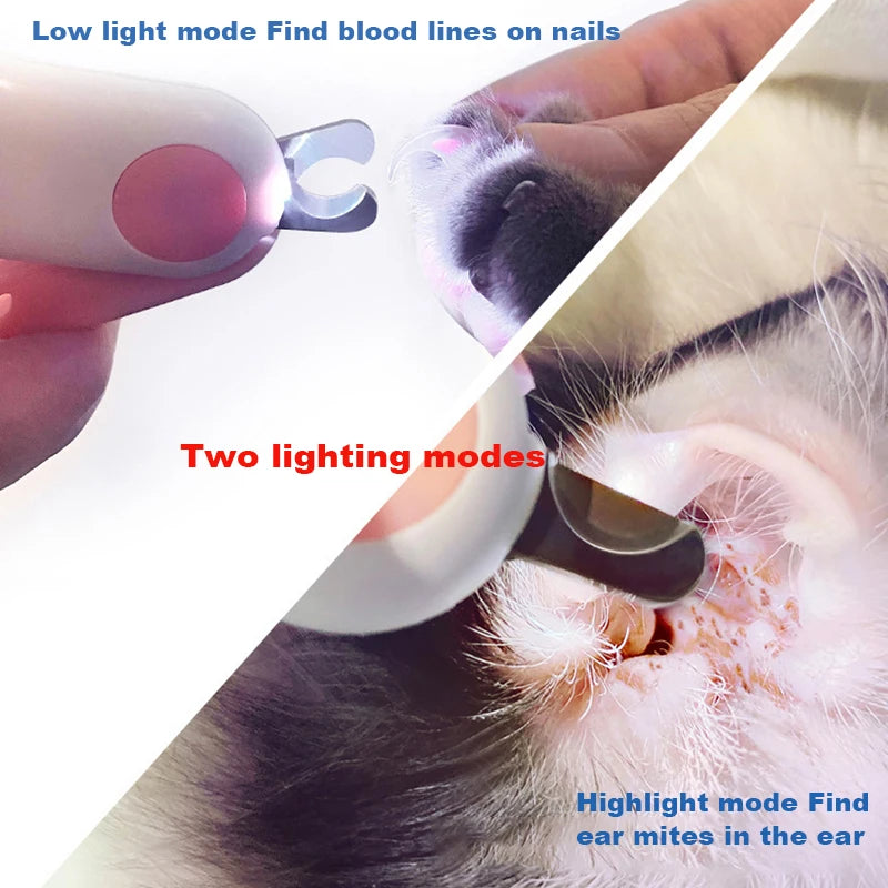 ClawBeam™ LED Pet Nail Clippers for Cats & Small Dogs