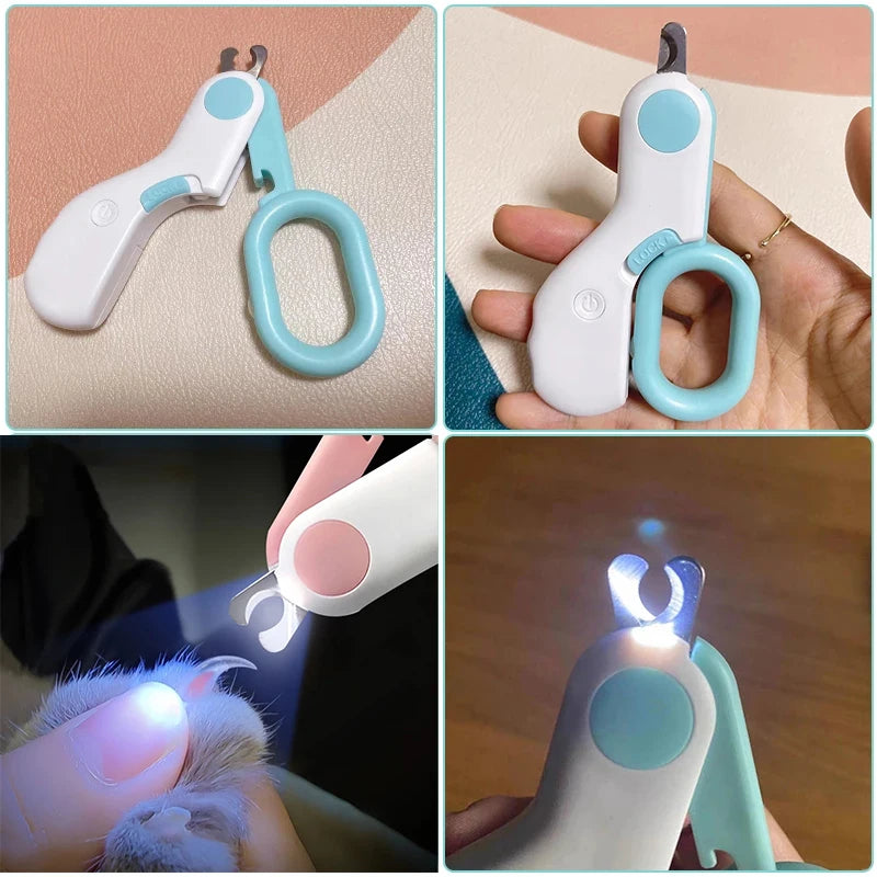 ClawBeam™ LED Pet Nail Clippers for Cats & Small Dogs