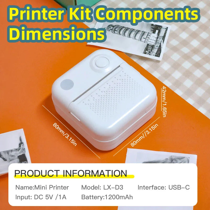 LabelPop™ Mini Thermal Sticker & Photo Printer
