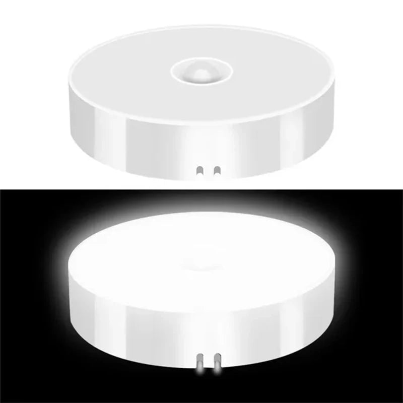 GlowSense™ Motion Sensor LED Night Light – USB Rechargeable, 4–6 Pack