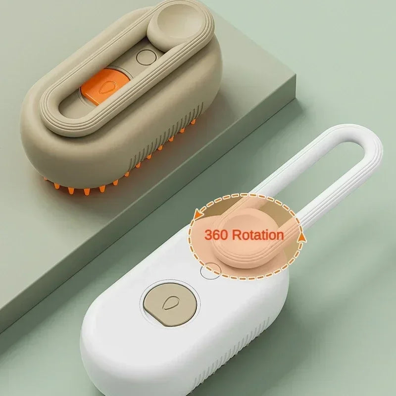 MistPaw™ Rechargeable Pet Grooming Brush with Spray