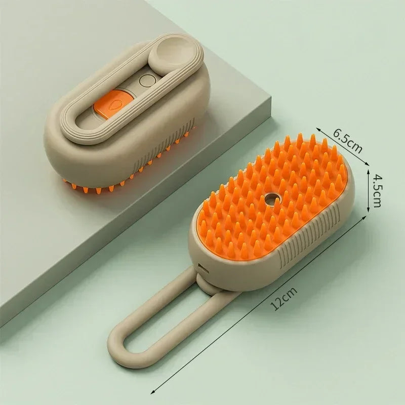 MistPaw™ Rechargeable Pet Grooming Brush with Spray