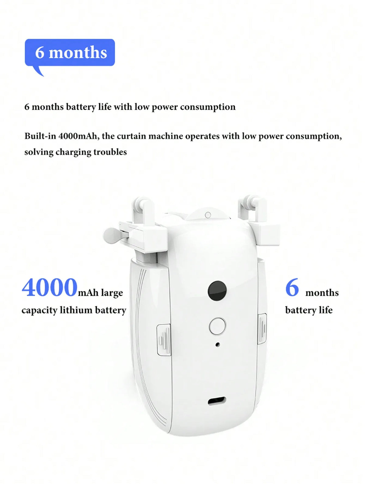 CurtainEase™ Hub-Free Smart Curtain Motor
