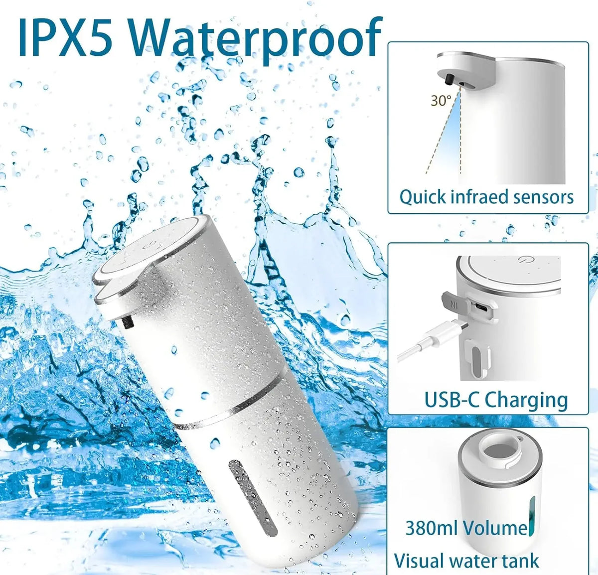 PureFlow™ Touchless Rechargeable Soap Dispenser