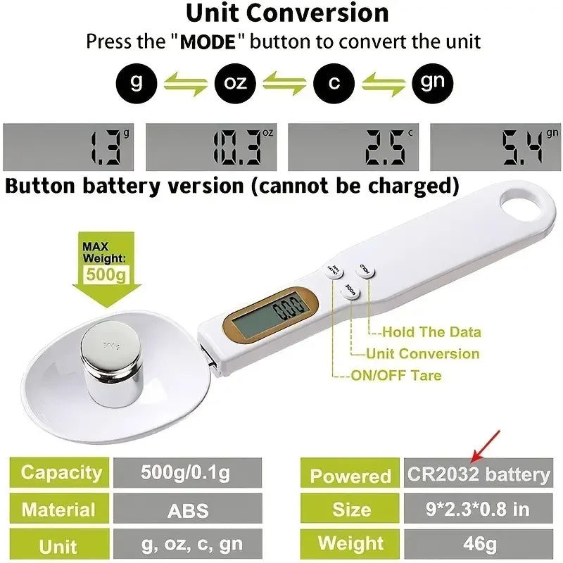 Kitchya™ Precision Digital Spoon Scale