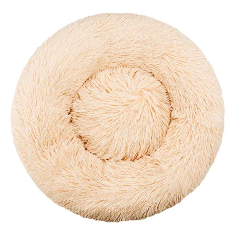 CalmPaw™ Donut Pet Bed – Plush Calming Bed for Dogs & Cats