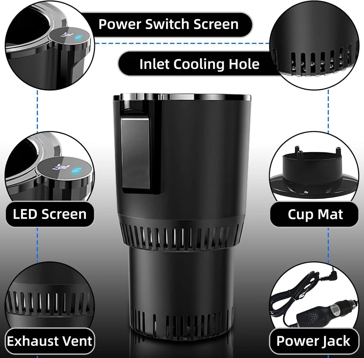 DriveTemp™ Car Cup Warmer & Cooler