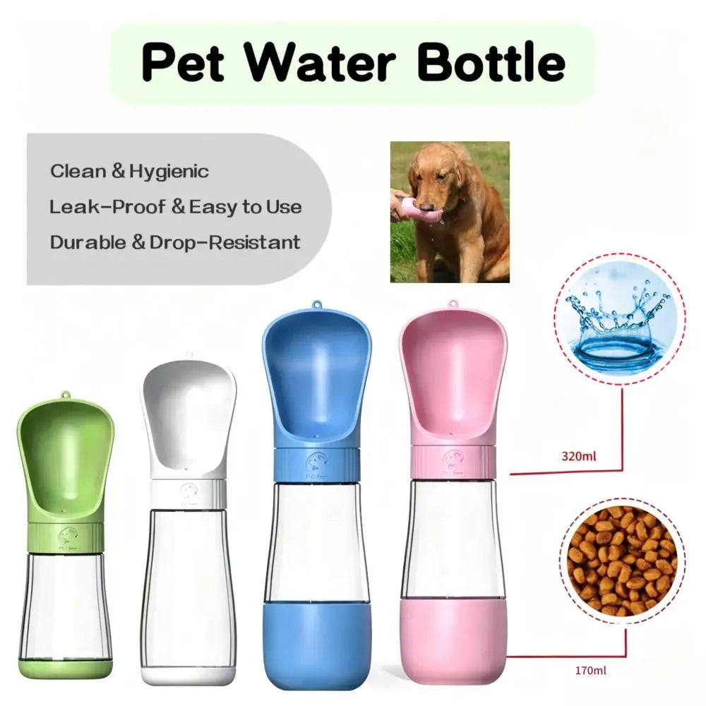 PawSip™ Portable Pet Water Bottle | Water & Food Options