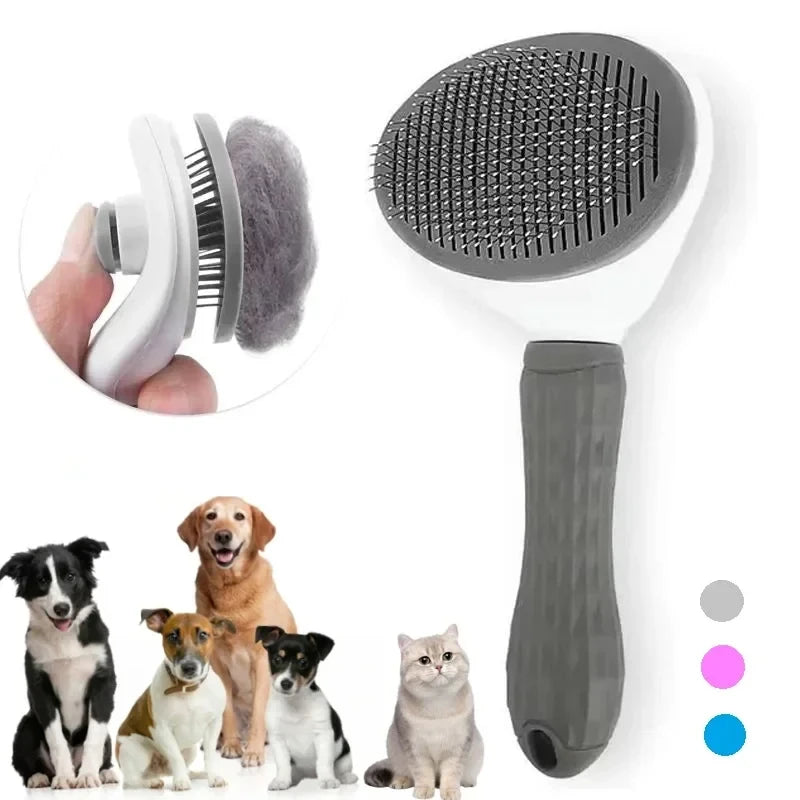 CoatGlide™ Self-Cleaning Pet Brush for Dogs & Cats