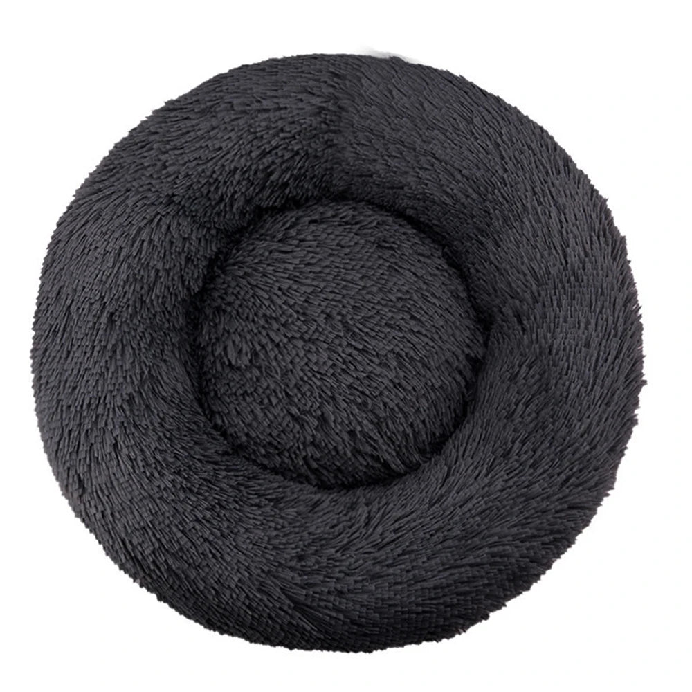 CalmPaw™ Donut Pet Bed – Plush Calming Bed for Dogs & Cats