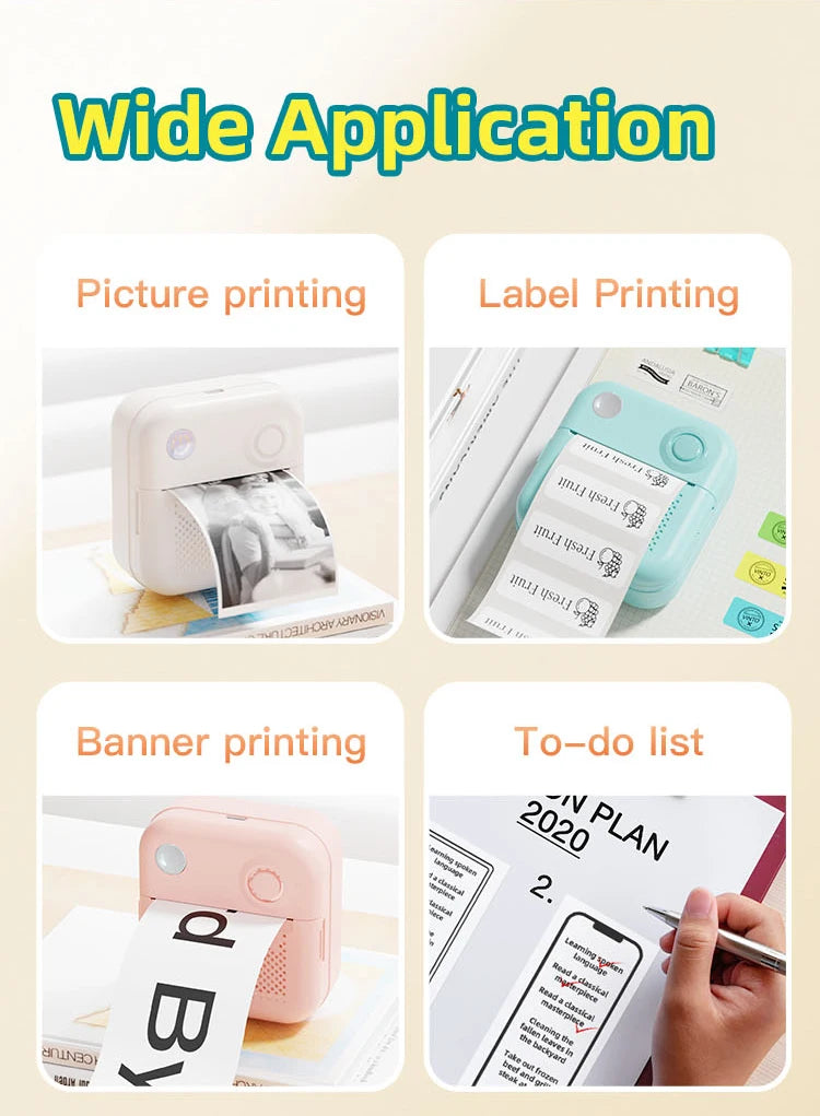 LabelPop™ Mini Thermal Sticker & Photo Printer