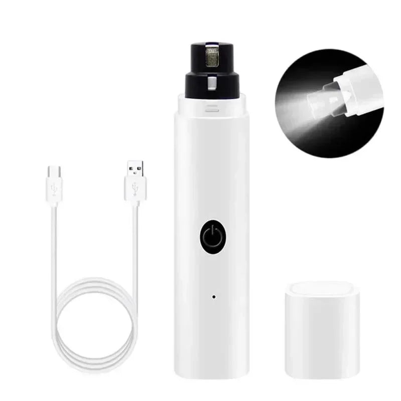 PawBuff™ USB Rechargeable Pet Nail Grinder with LED Light