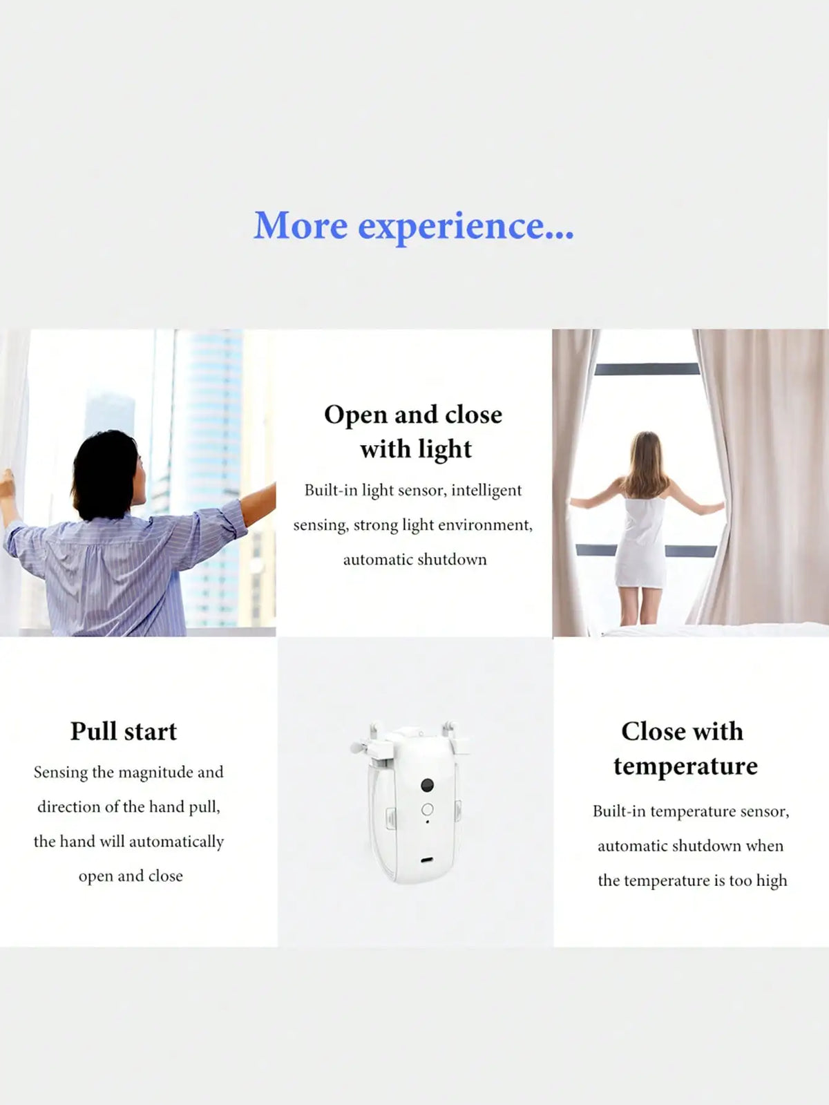 CurtainEase™ Hub-Free Smart Curtain Motor
