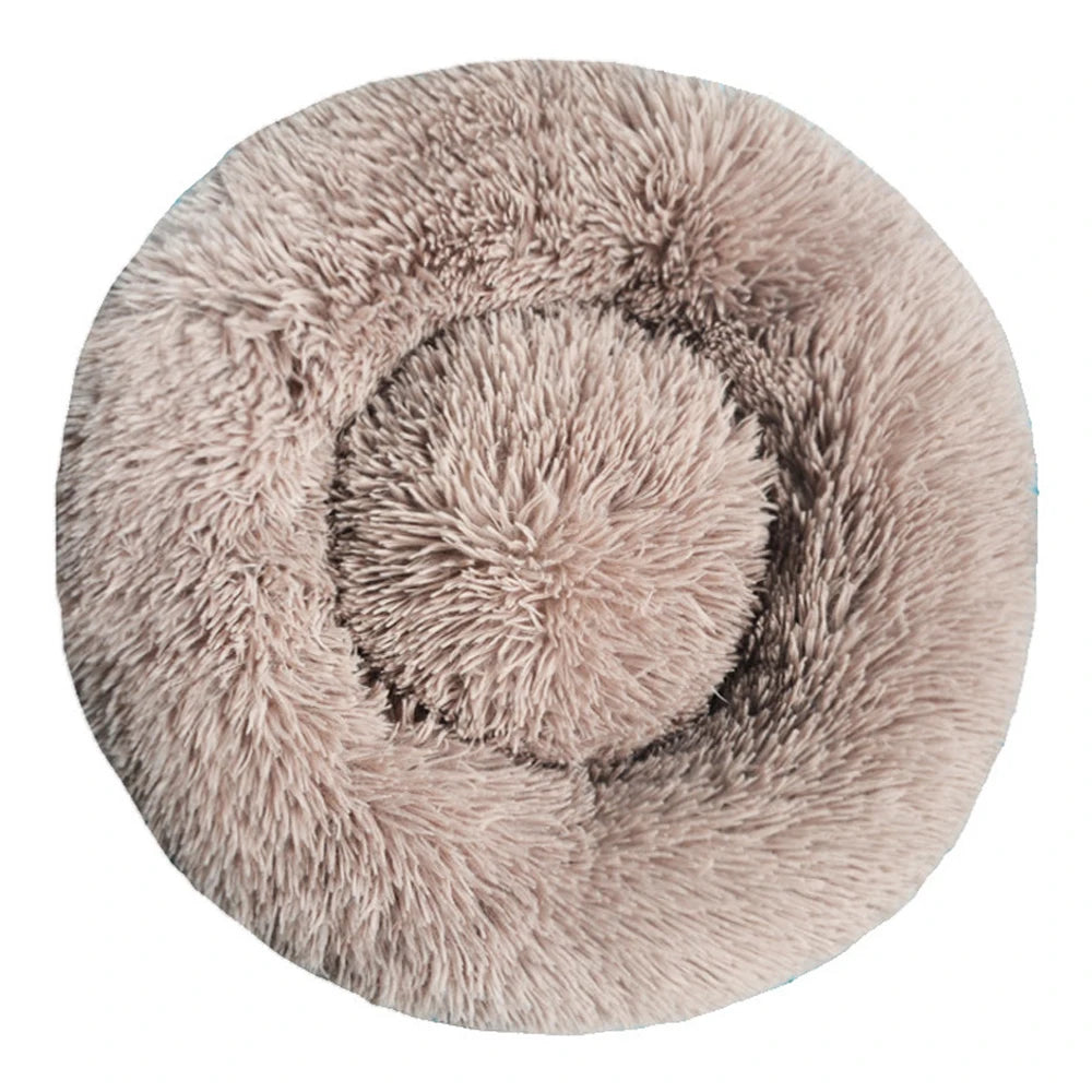CalmPaw™ Donut Pet Bed – Plush Calming Bed for Dogs & Cats