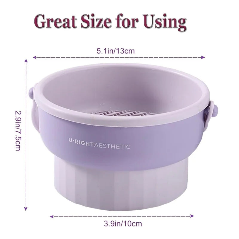 BrushBloom™ 3-in-1 Silicone Makeup Brush Cleaner Mat