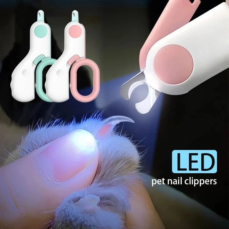 ClawBeam™ LED Pet Nail Clippers for Cats & Small Dogs