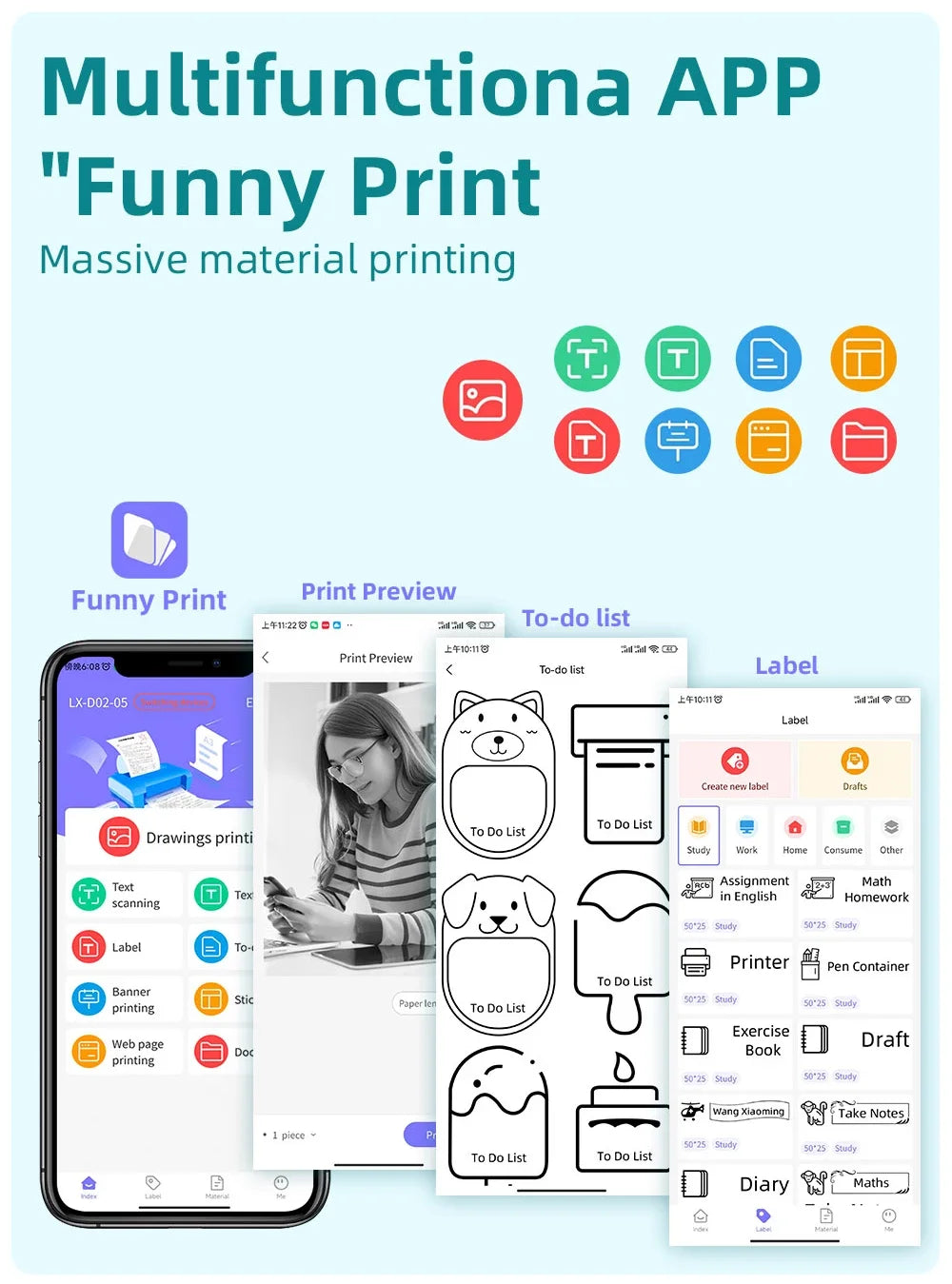 LabelPop™ Mini Thermal Sticker & Photo Printer