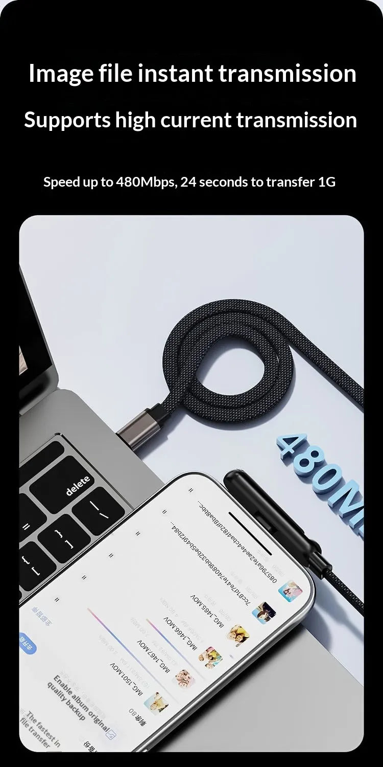 SPARKFLOW 2-in-1 Foldable Stand 240W Fast Charging Cable