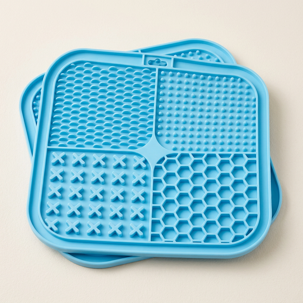 تفاصيل حصيرة SlowDine الزرقاء